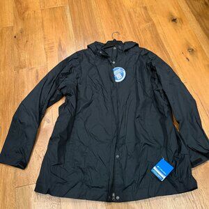 Columbia Black Rain Jacket 3X NWT